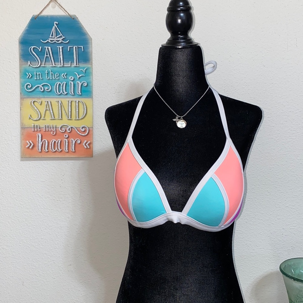 PINK- Bright Colored Bikini Top💜